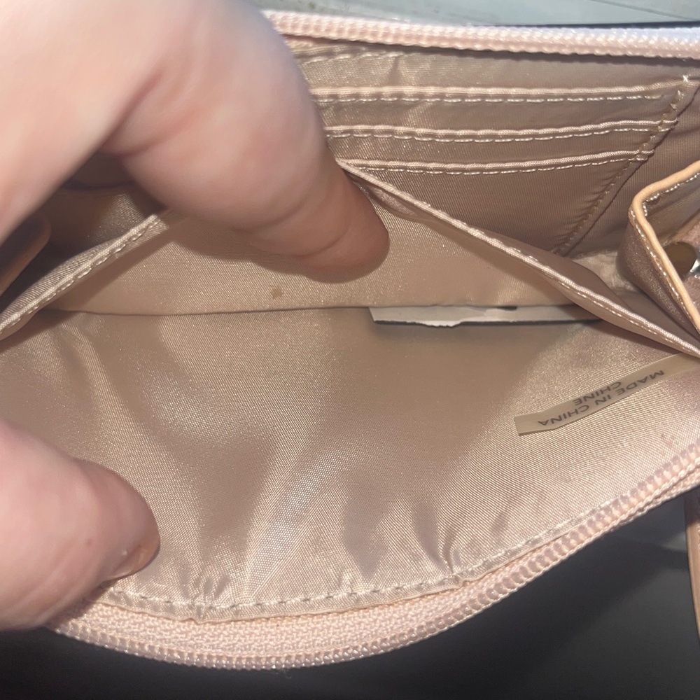Coach East/West Mirror Rose Gold Metallic Wristlet - Picture 8 of 10
